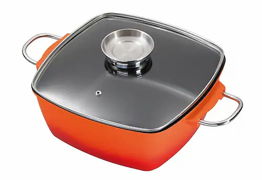 KING Bräter »7L Aluguss« Aluminiumguss 1 Stk. tlg. mit Glasdeckel und Aroma günstig online kaufen