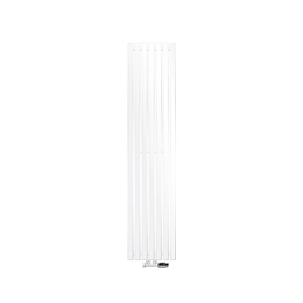 ECD Germany Paneelheizkörper Stella 370 x 1600 mm Weiß mit Thermostat Eck W günstig online kaufen