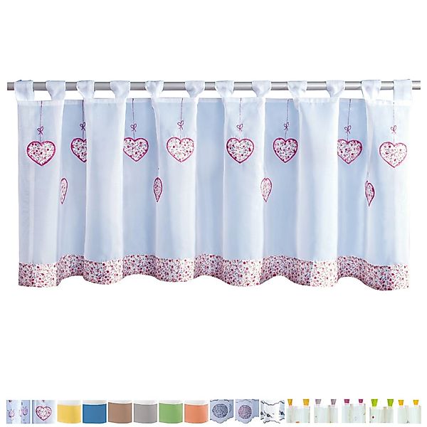 Arsvita Vorhang, Schlaufen, transparent, Voile, Bistrogardine günstig online kaufen