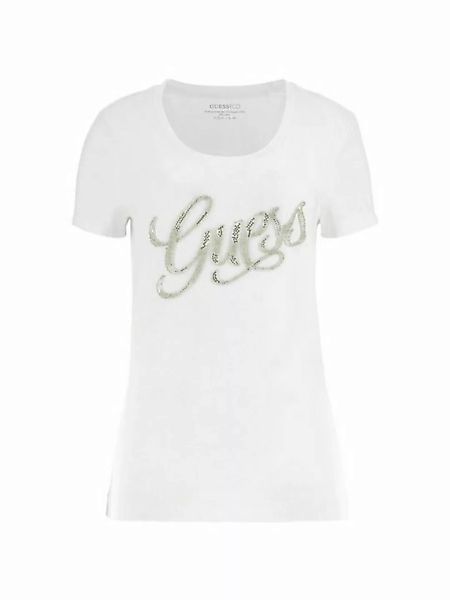Guess T-Shirt Damen T-Shirt SCRIPT TEE Slim Fit (1-tlg) günstig online kaufen