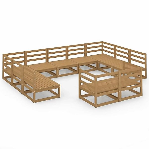 vidaXL 11-tlg Garten-Lounge-Set Massivholz Kiefer Modell 42 günstig online kaufen