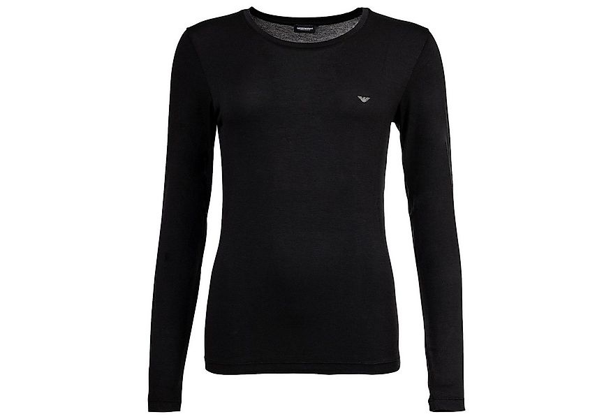 Emporio Armani T-Shirt Damen Longsleeve 1er Pack Viskose ESSENTIAL STUDS (P günstig online kaufen