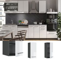 Vicco Hängeschrank Fame-Line, Weiß Hochglanz/Anthrazit, 30 günstig online kaufen