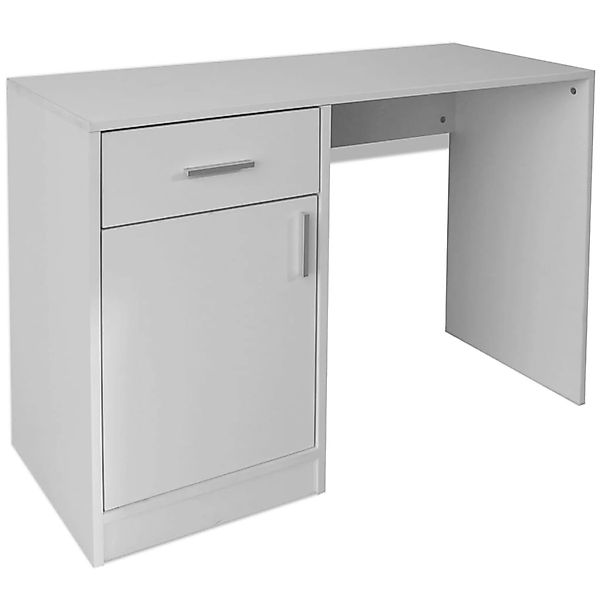 vidaXL Schreibtisch mit Schublade und Schrank Weiß 100x40x73 cm 243058 günstig online kaufen
