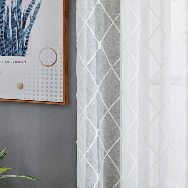 BYSURE Gardine (2 St), Ösen, transparent, günstig online kaufen