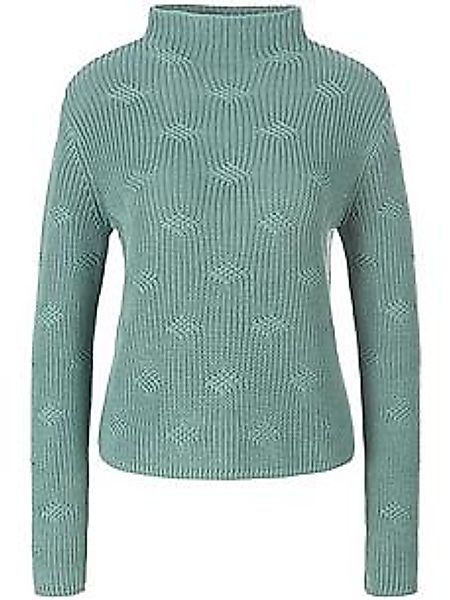 Pullover Stehbundkragen Peter Hahn grün günstig online kaufen