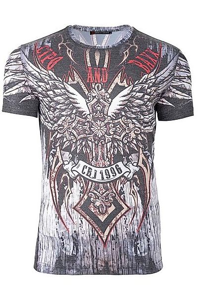 Cipo & Baxx Print-Shirt Auffälliges Kurzarm T-Shirt BA-CT746 mit Coolem Win günstig online kaufen