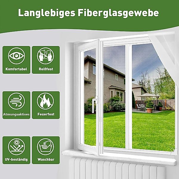 Insektenschutzrollo Fliegengitter Fenster Magnet, Insektenschutz Fenster, günstig online kaufen