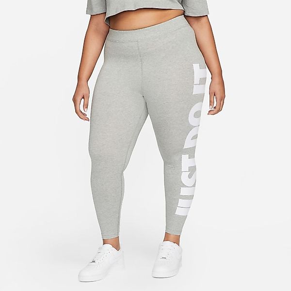 Nike Sportswear Essential High Rise Big Leggings 2X Dk Grey Heather / White günstig online kaufen