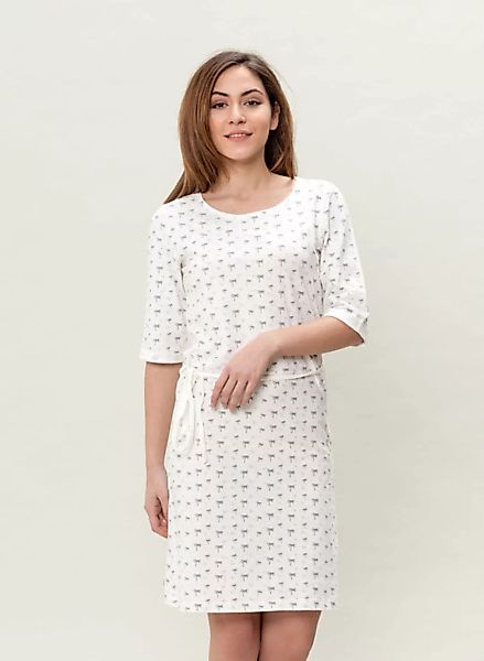 Wor-3075 Damen Allover Druck Kleid günstig online kaufen
