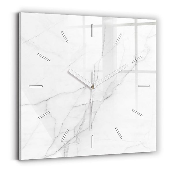 Tulup Wanduhr Dekorative Glasuhr Marmor Rechteckige günstig online kaufen