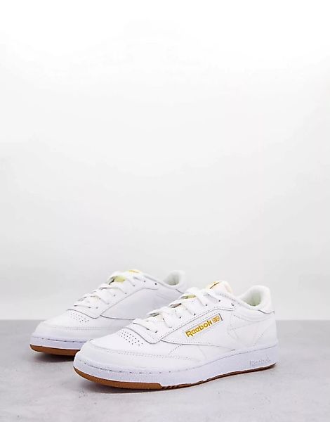 Reebok – Club C 85 – Sneaker in Weiß und Gold günstig online kaufen