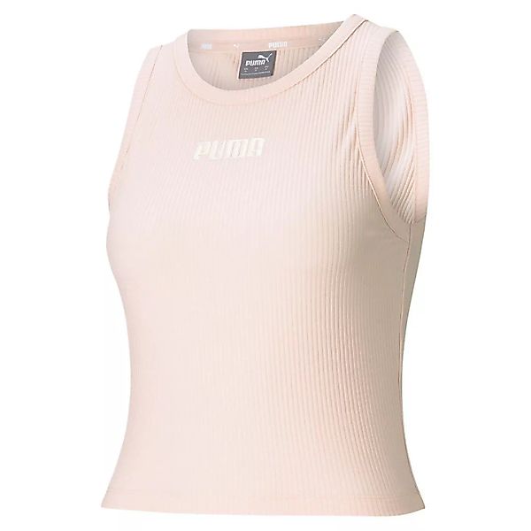 Puma Modern Basics Ribbed Ärmelloses T-shirt S Cloud Pink günstig online kaufen