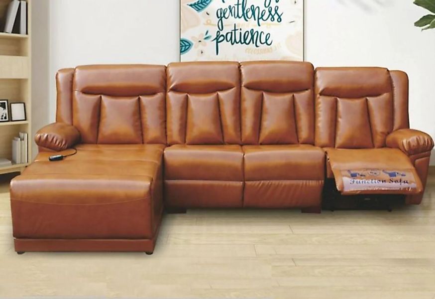 JVmoebel Ecksofa Braun Ecksofa L-Form Modern Relax Design Polster Luxus Neu günstig online kaufen