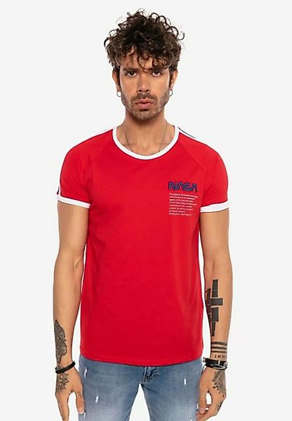 RedBridge T-Shirt Mesa mit gesticktem NASA Logo günstig online kaufen