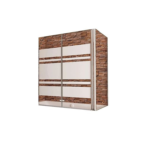 Duschparadies Badewannenaufsatz Badewannenfaltwand 2tlg Faltwand 100x140cm günstig online kaufen