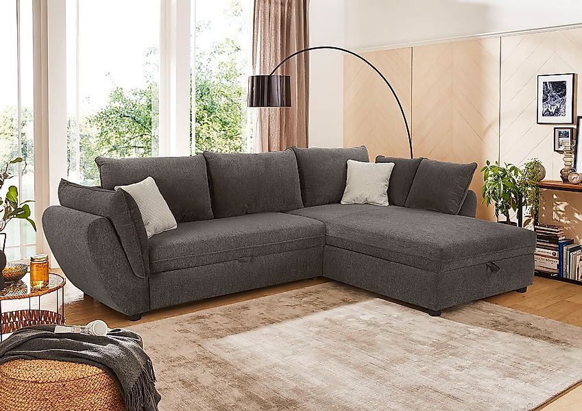 Jockenhöfer Gruppe Ecksofa »Jerez L-Form«, mit Bett-und Relaxfunktion,Staur günstig online kaufen