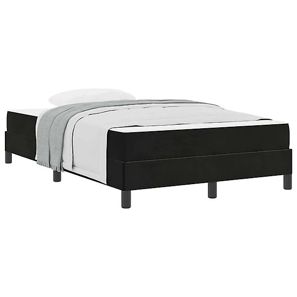 vidaXL Boxspringbett mit Matratze Schwarz 120 x 210 cm Stoff 3398739 günstig online kaufen