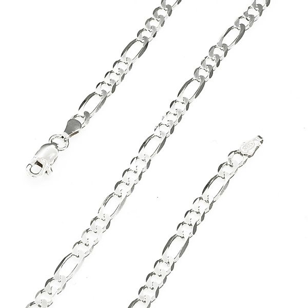 Bella Carina Silberkette Figaro Kette in günstig online kaufen