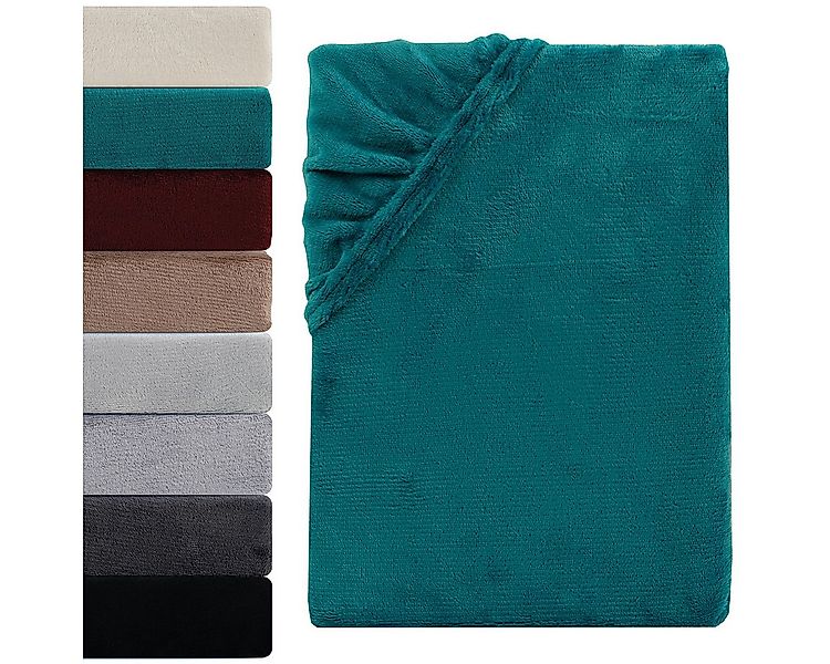 Visaggio Spannbettlaken Cashmere Touch Winter Spannbetttuch Super Soft Bett günstig online kaufen
