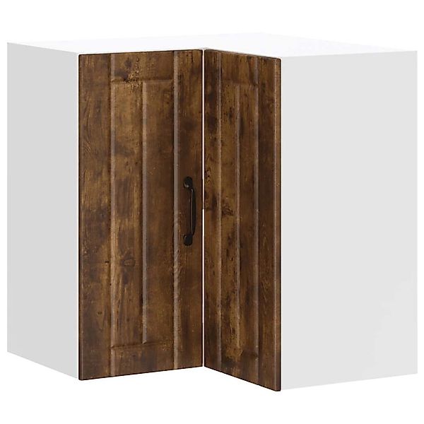 vidaXL Küchen-Eckhängeschrank Lucca Räuchereiche Holzwerkstoff 853862 günstig online kaufen