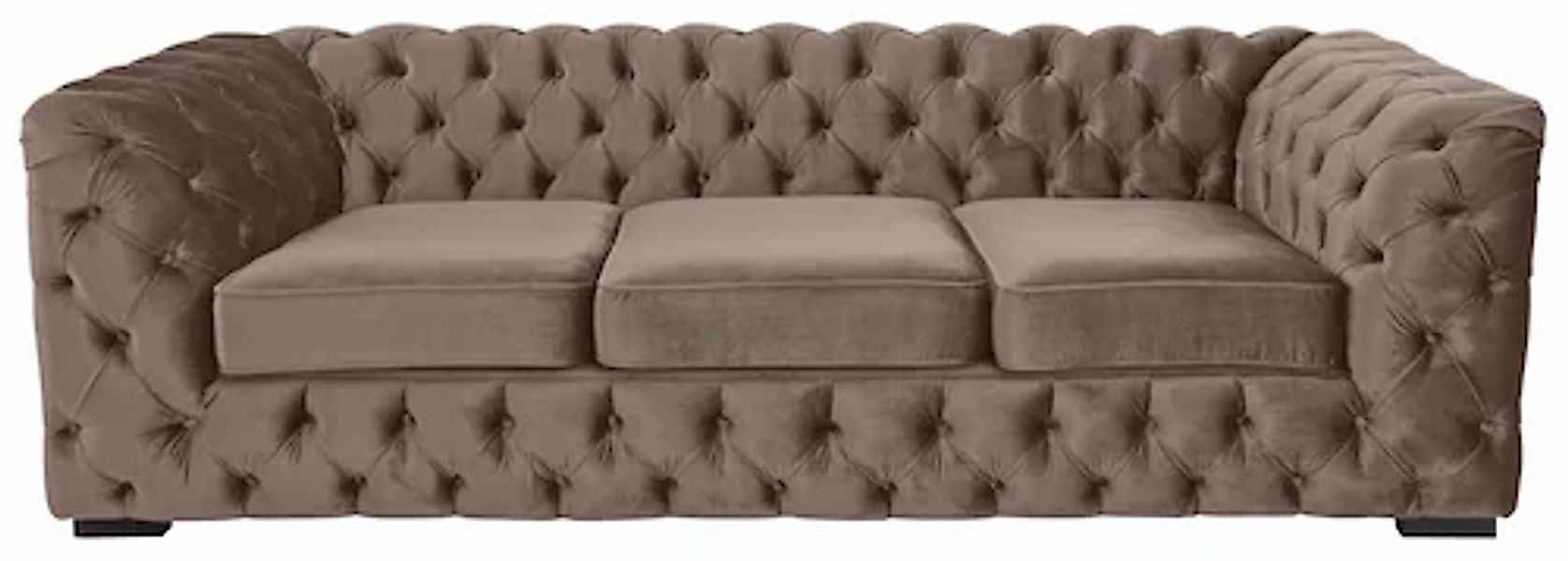 Home affaire Chesterfield-Sofa »Kalina« klassische Chesterfield-Knopfheftun günstig online kaufen