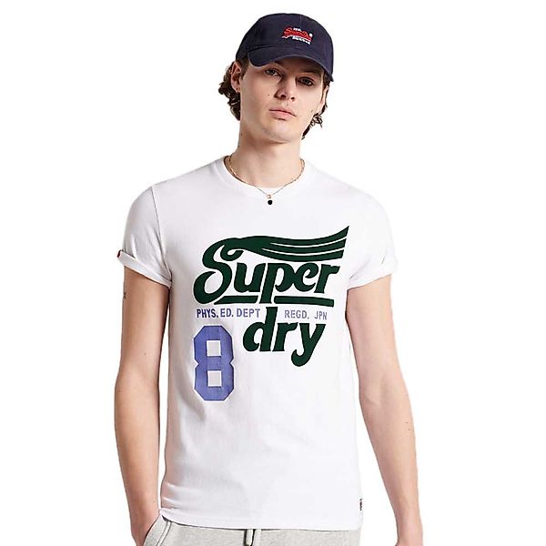 Superdry Collegiate Graphic 220 Kurzärmeliges T-shirt M Brilliant White günstig online kaufen