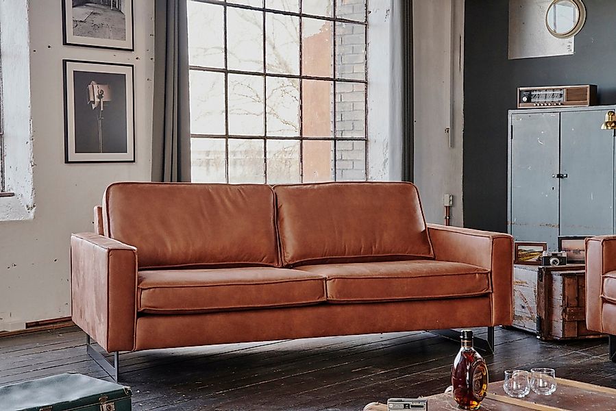 KAWOLA Sofa VILNIUS, Couch Lederfaserstoff, 2-Sitzer oder 3-Sitzer, verschi günstig online kaufen