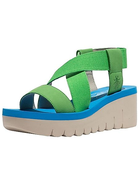 Fly London Sandalen Leder/Textil Keilsandalette günstig online kaufen