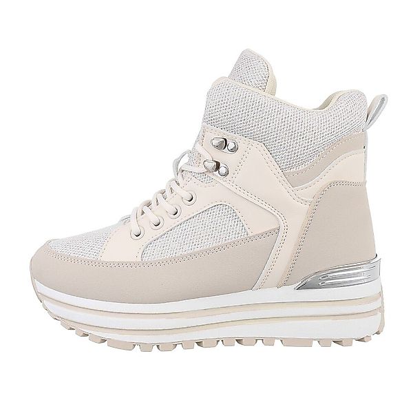 Ital-Design Damen High-Top Freizeit Sneakerboots Keilabsatz/Wedge günstig online kaufen