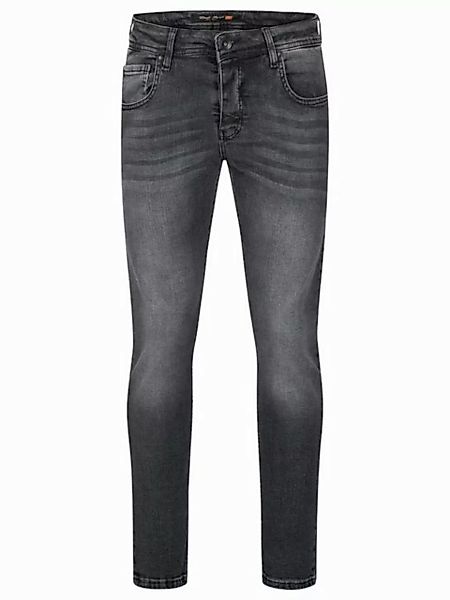 Rock Creek Regular-fit-Jeans Herren Jeans Stonewashed Grau RC-2413 günstig online kaufen