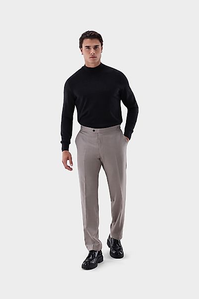 Stehkragenpullover aus Merzerisierter Merinowolle günstig online kaufen