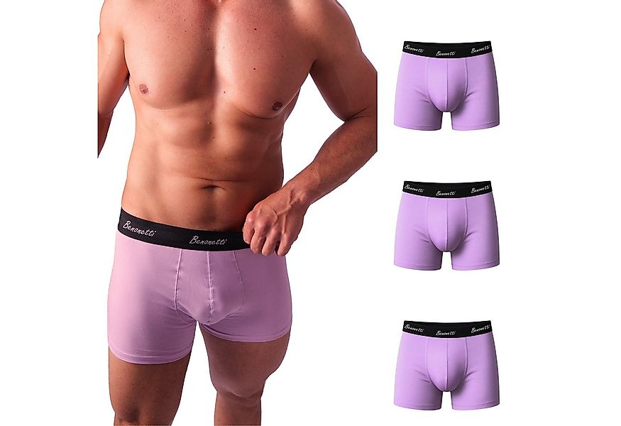 Benonetti Boxershorts weich, langlebig & atmungsaktiv, kein Aufrollen (3 Pa günstig online kaufen