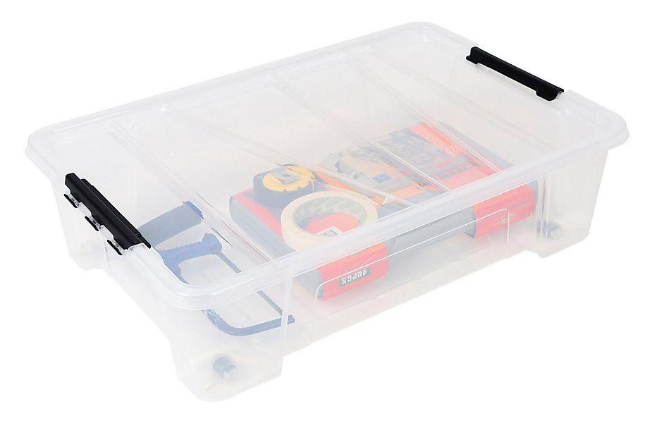 ONDIS24 Aufbewahrungsbox Unterbettbox Jolly Rollbox mit Deckel 25/35L Spiel günstig online kaufen