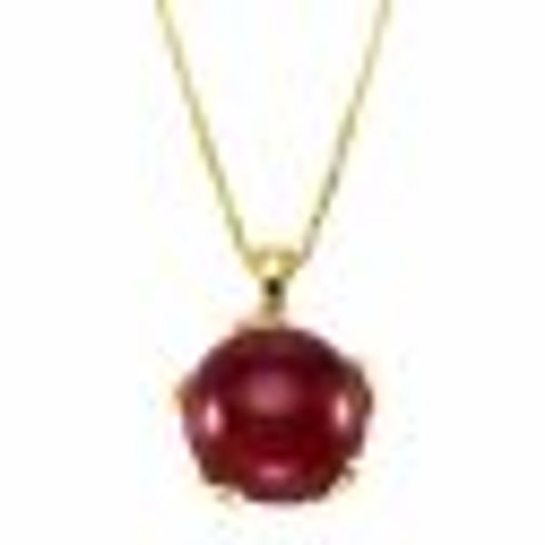 Anhänger mit Kette 925 Silber vergoldet syn. Granat günstig online kaufen