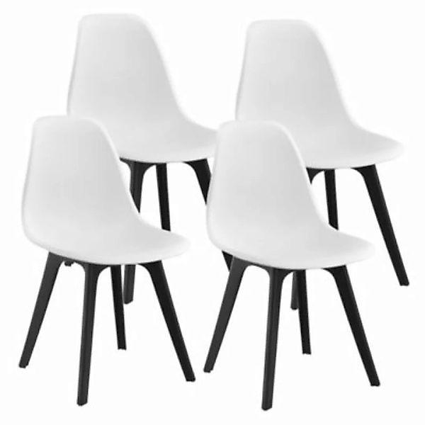 en.casa Esszimmerstühle 4er Set Stuhl Küchenstühle in verschiedenen Farben günstig online kaufen