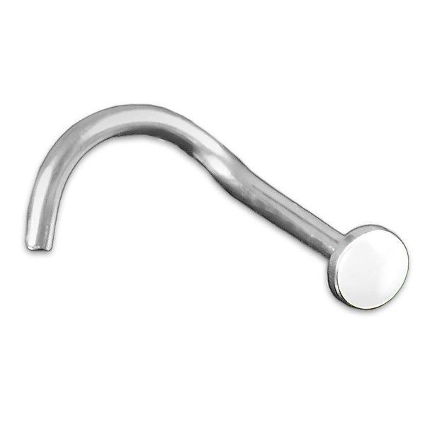 viva-adorno Nasenpiercing gebogen 0,8mm Nasenstecker Kopf günstig online kaufen