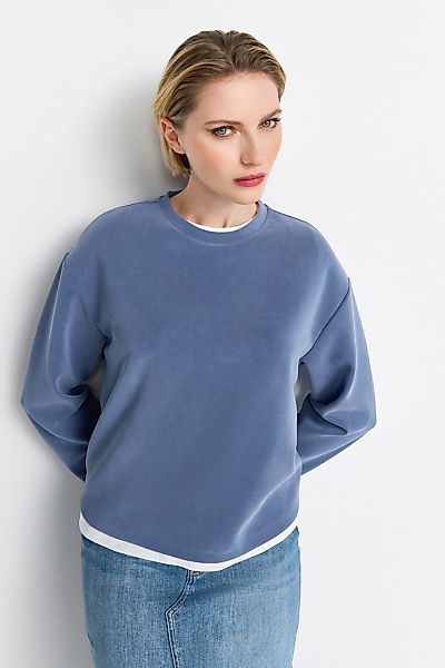 RICHROYAL Sweatshirt "2409 T Peach Crew", überschnittene Schultern, softer günstig online kaufen
