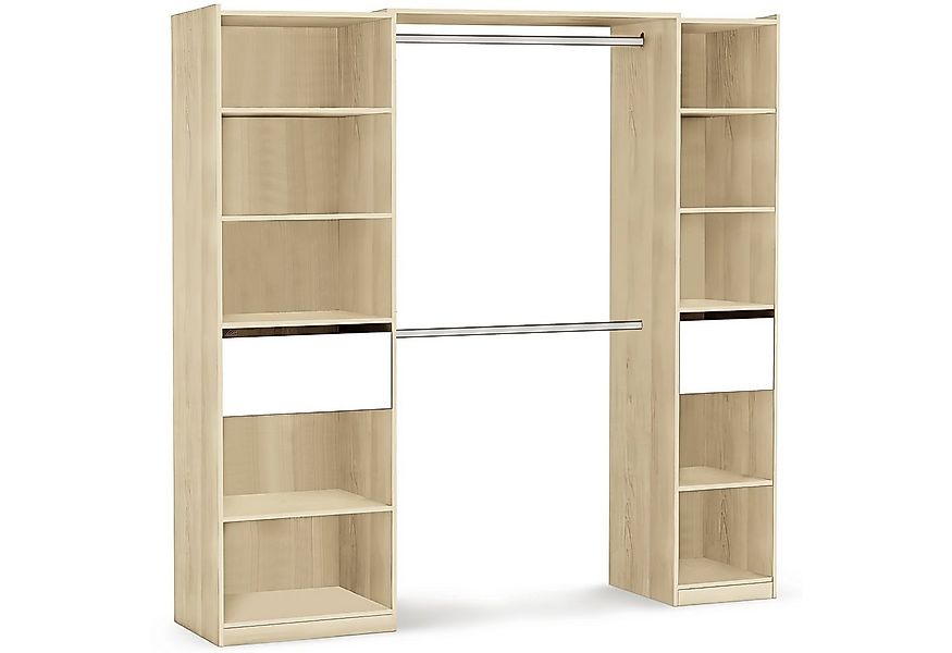 habeig Kleiderschrank Begehbarer Kleiderschrank 5077 in Breite verstellbar günstig online kaufen