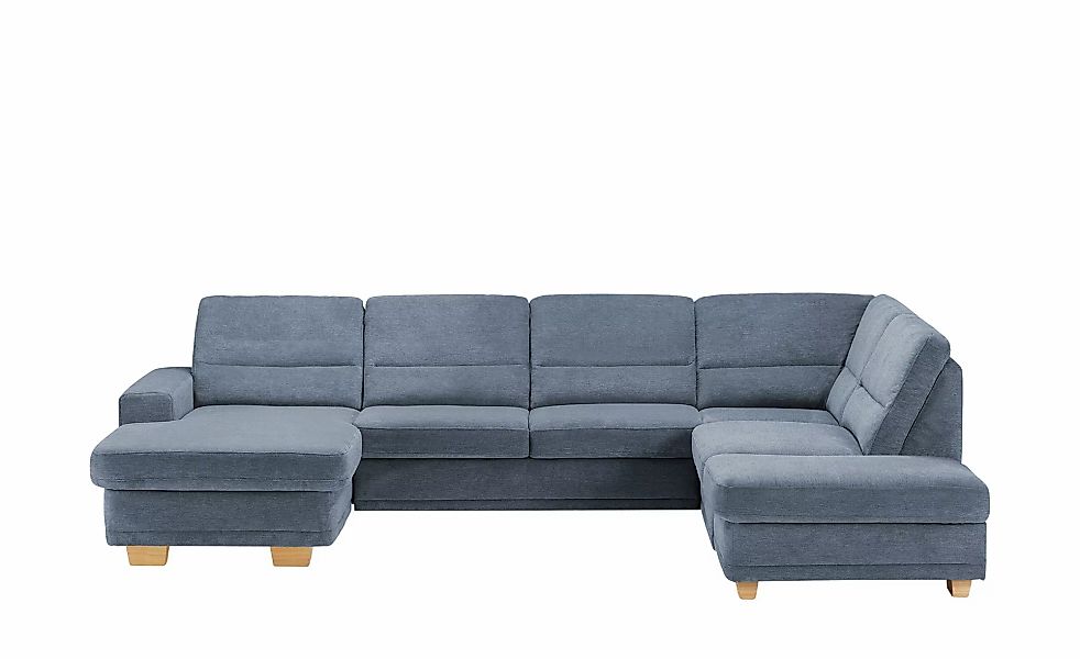 meinSofa Wohnlandschaft aus Mikrofaser Marc ¦ blau ¦ Maße (cm): B: 311 H: 8 günstig online kaufen