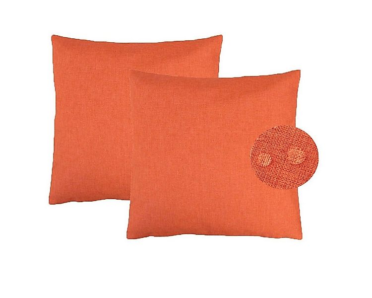 Kissenbezüge 2er Set Leinen Optik Kissenbezug Dekokissenbezug, (2 Stück), s günstig online kaufen