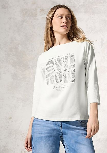 CECIL 3/4-Arm-Shirt mit funkelnden Glitzersteinchen günstig online kaufen