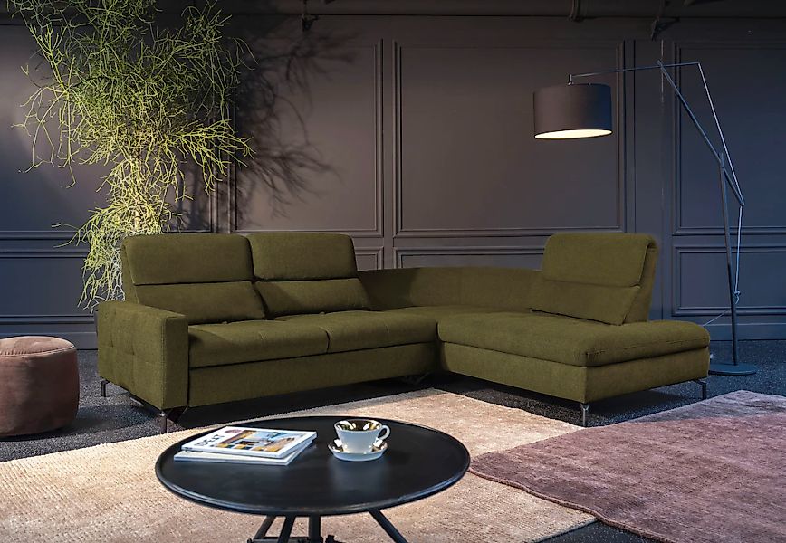 alina Ecksofa »Louis« Breite 286 cm, Rückenlehnenverstellung, wahlweise mit günstig online kaufen