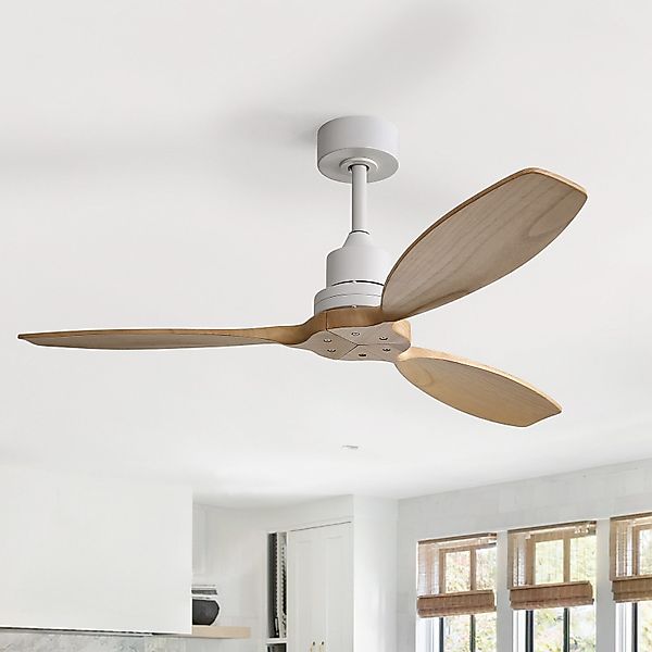 Sofucor Deckenventilator mit Massivholzflügeln, ohne Licht, günstig online kaufen