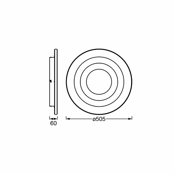 OSRAM LED-Deckenlampe ORBIS SPIRAL LOOP 51 cm weiß Sidelight günstig online kaufen