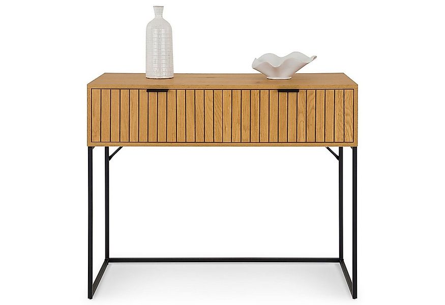 IDIMEX Konsolentisch SELO, Beistelltisch schmal mit Rillen Design und 2 Sch günstig online kaufen