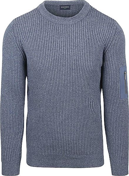 Suitable Mou Pullover Melange Blau - Größe M günstig online kaufen