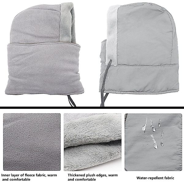Blusmart Sturmhaube Winter Plüsch Warme Mütze günstig online kaufen