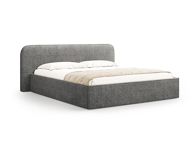Micadoni | Bettgestell mit Stauraum Elizabeth 180x200 Bouclé günstig online kaufen