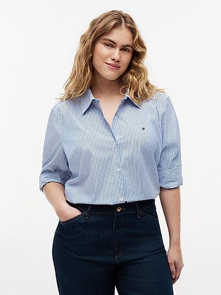 Tommy Hilfiger Curve Hemdbluse CRV ESS POPLIN REGULAR SHIRT in Großen Größe günstig online kaufen